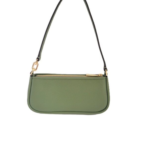 Kate Spade KM148 Kayla Woven Leather Convertible Wristlet Handbag Cedar Stand - Picture 5 of 8